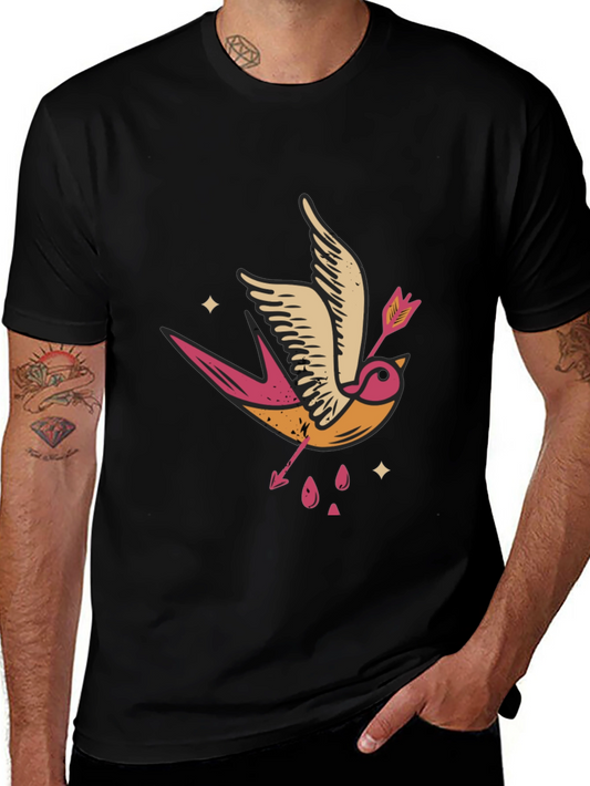 Swallow & Arrow Graphic Tee - Black
