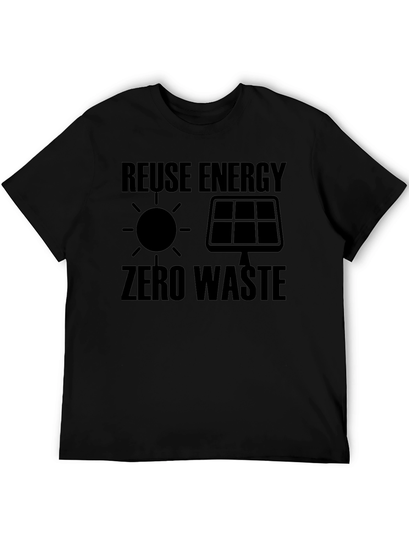 Eco-Friendly Reuse Energy Zero Waste Graphic Tee