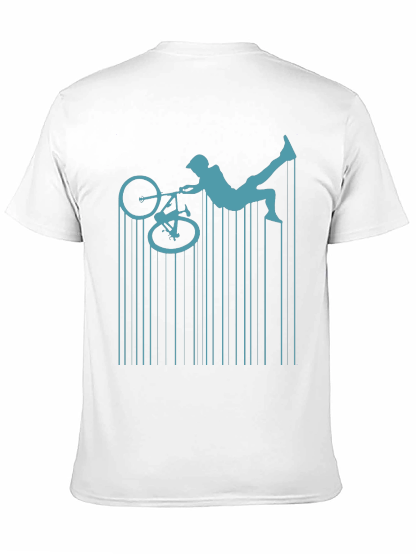 BMX Rider Graphic Tee - Black Cotton Shirt