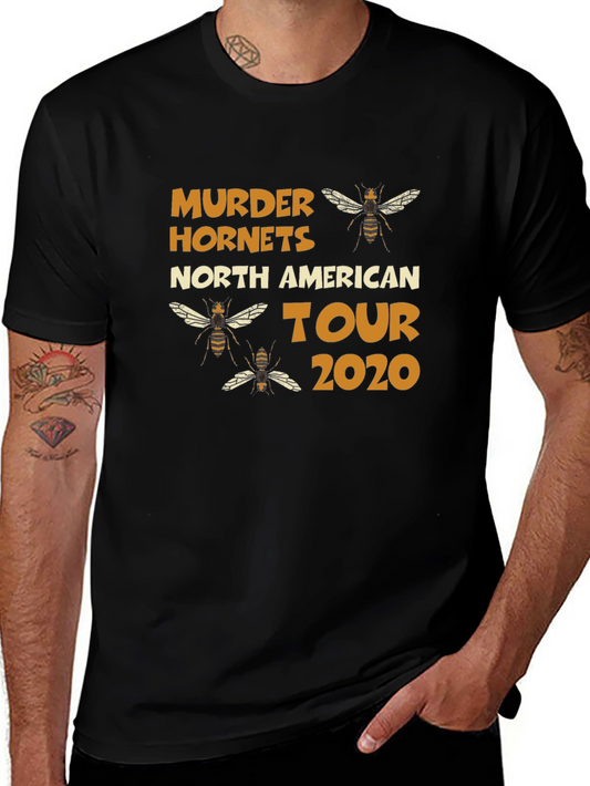 Murder Hornets North American Tour 2020 Black T-Shirt