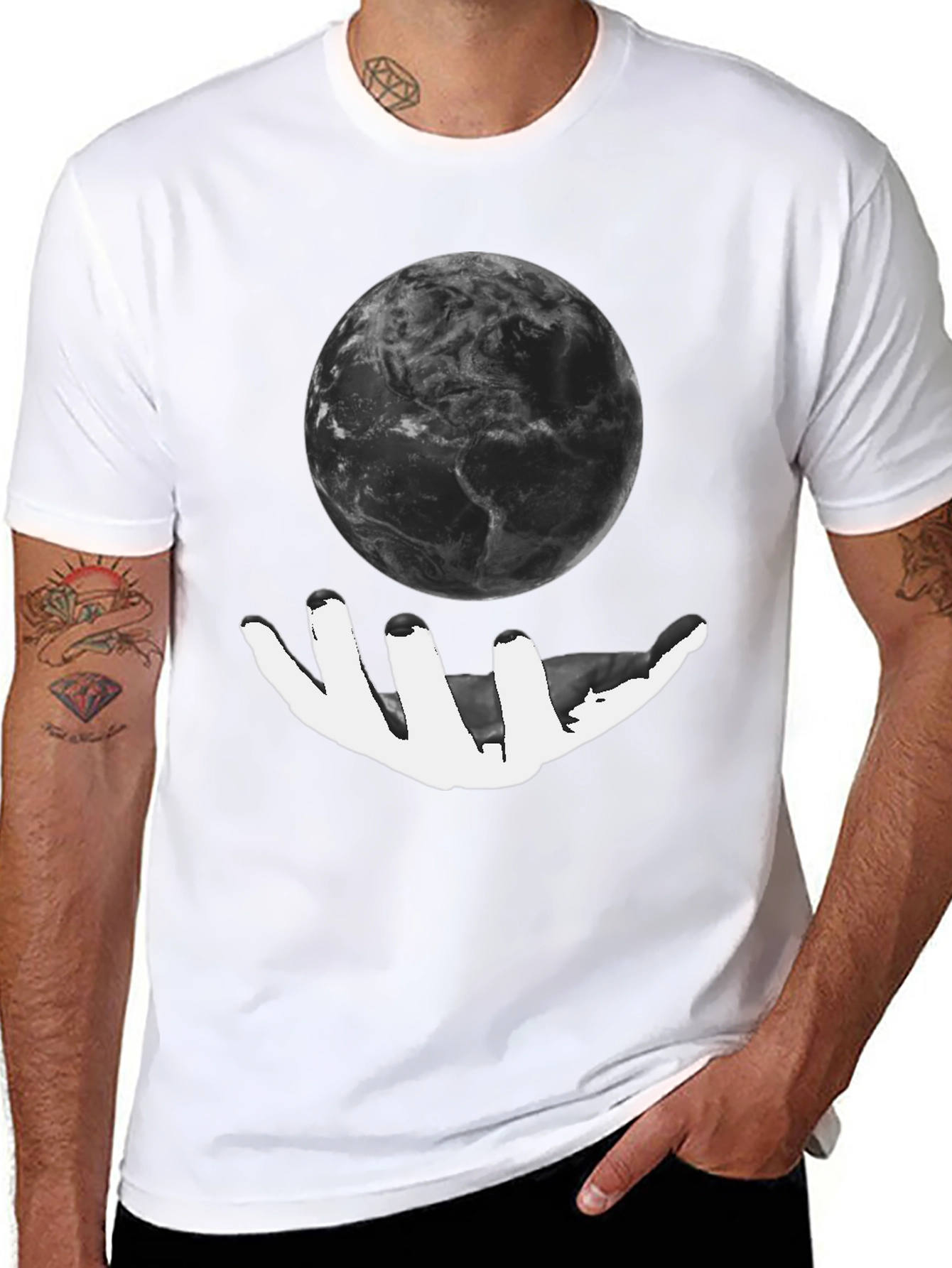 Abstract Graphic Print T-Shirt