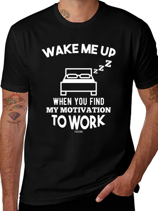Wake Me Up Funny Graphic T-Shirt