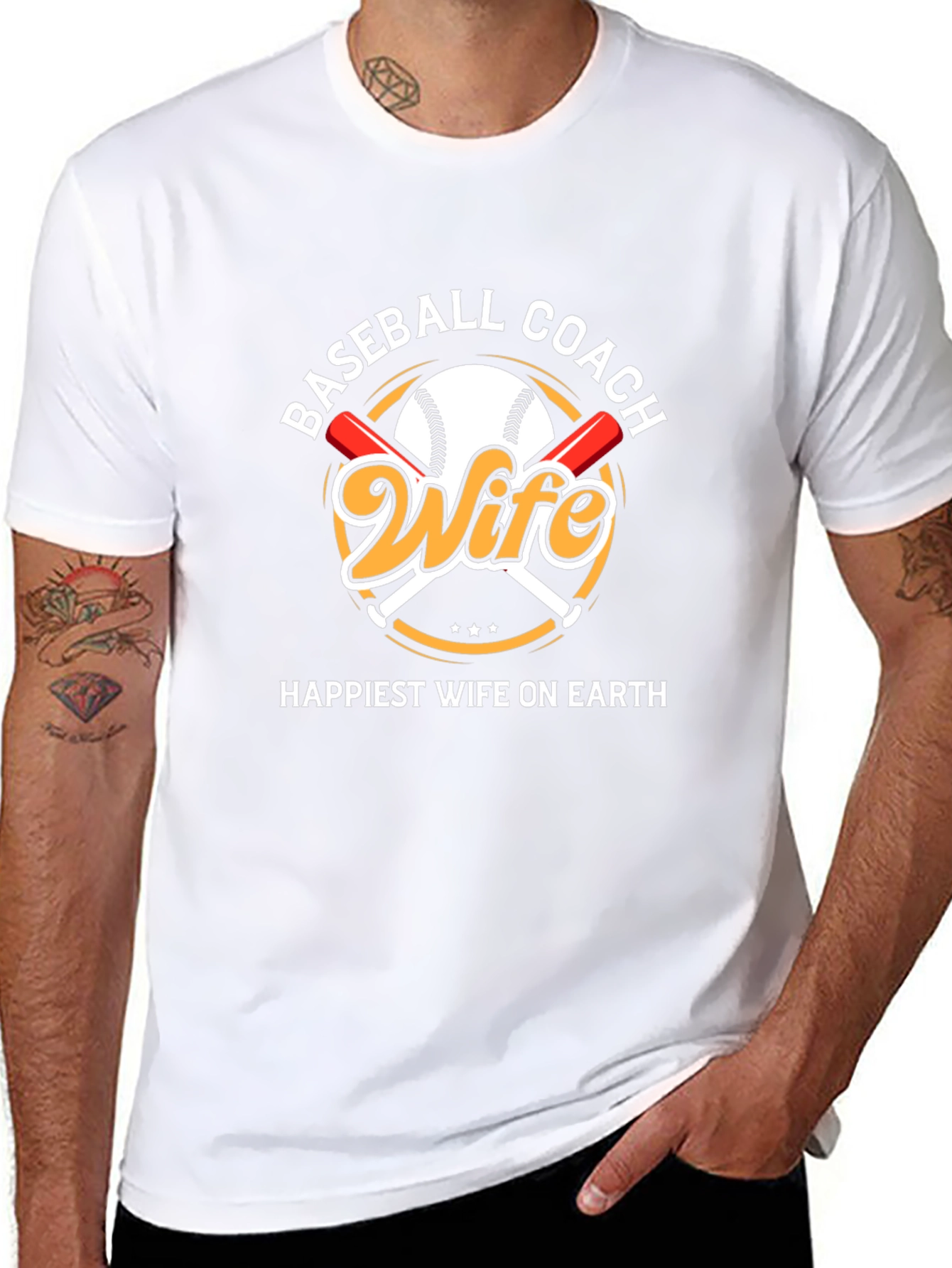 Baseball Coach Wife Graphic T-Shirt