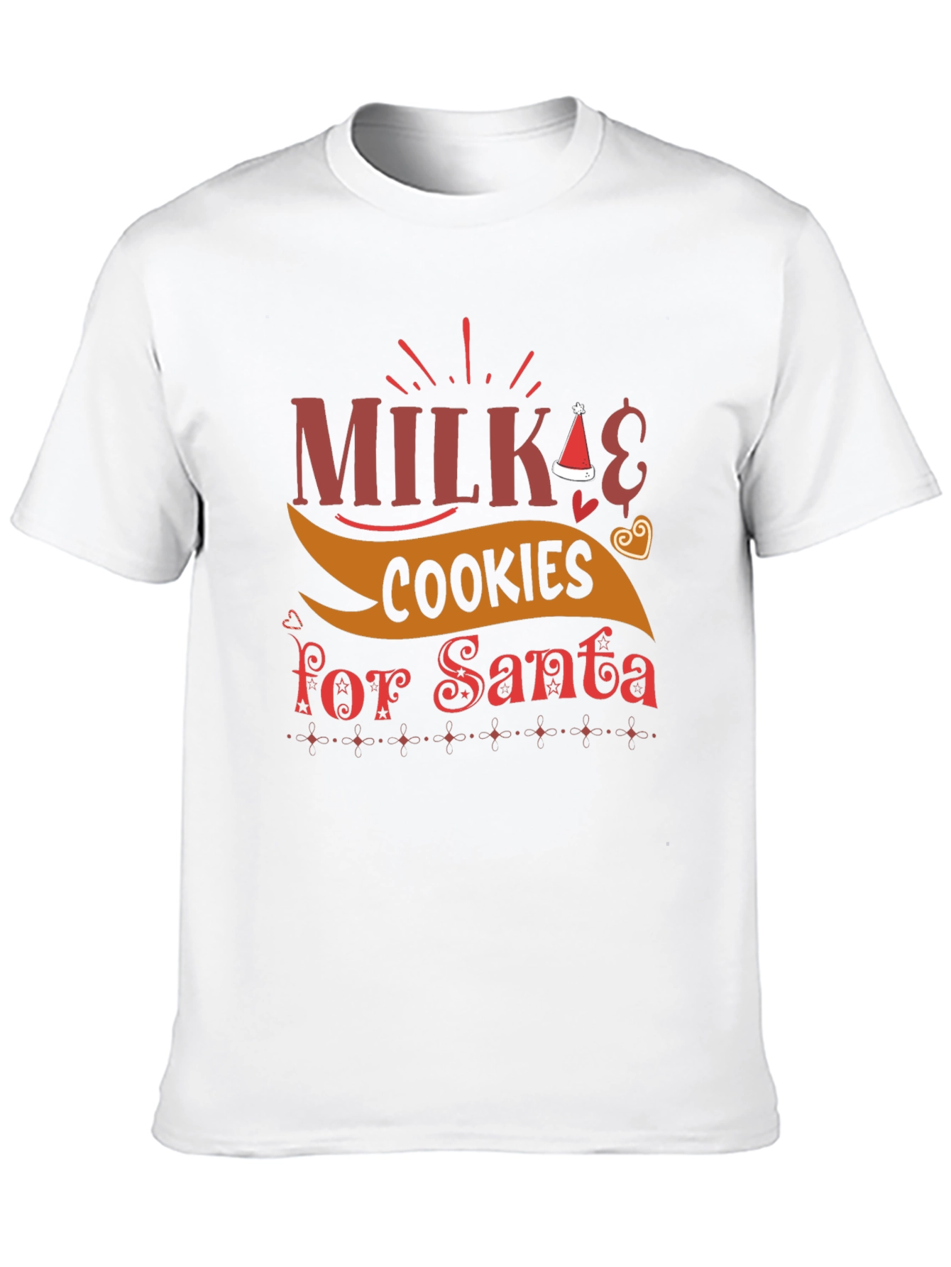 Milk & Cookies for Santa Christmas T-Shirt