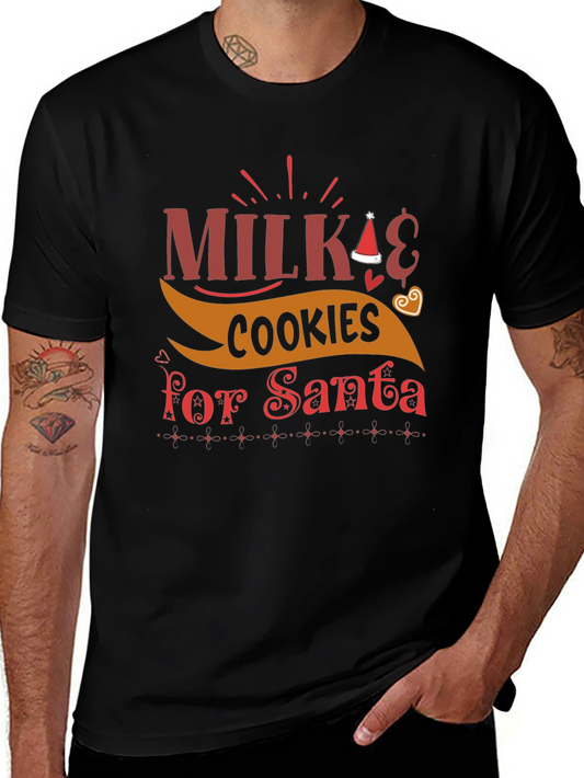 Milk & Cookies for Santa Christmas T-Shirt