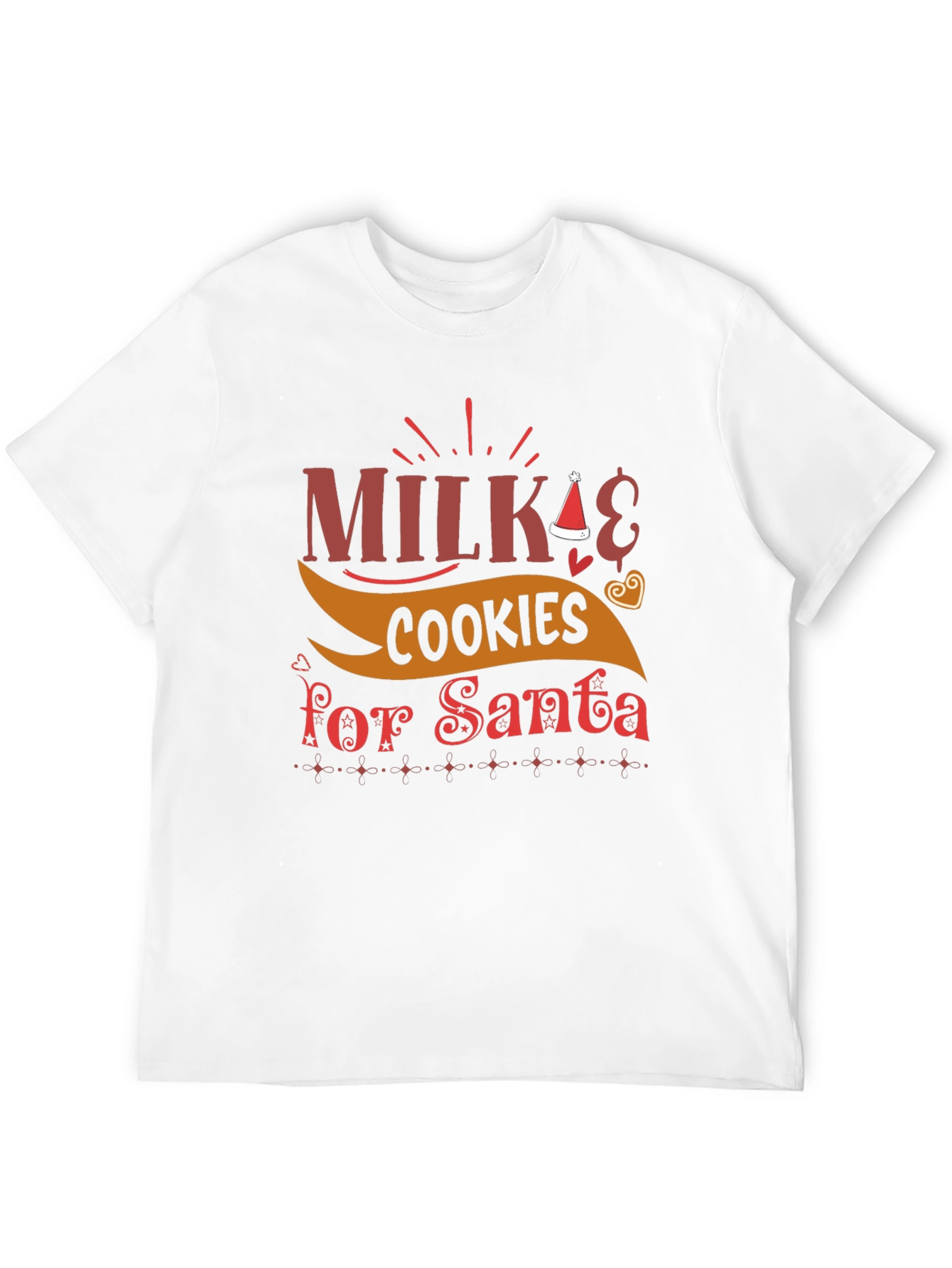 Milk & Cookies for Santa Christmas T-Shirt