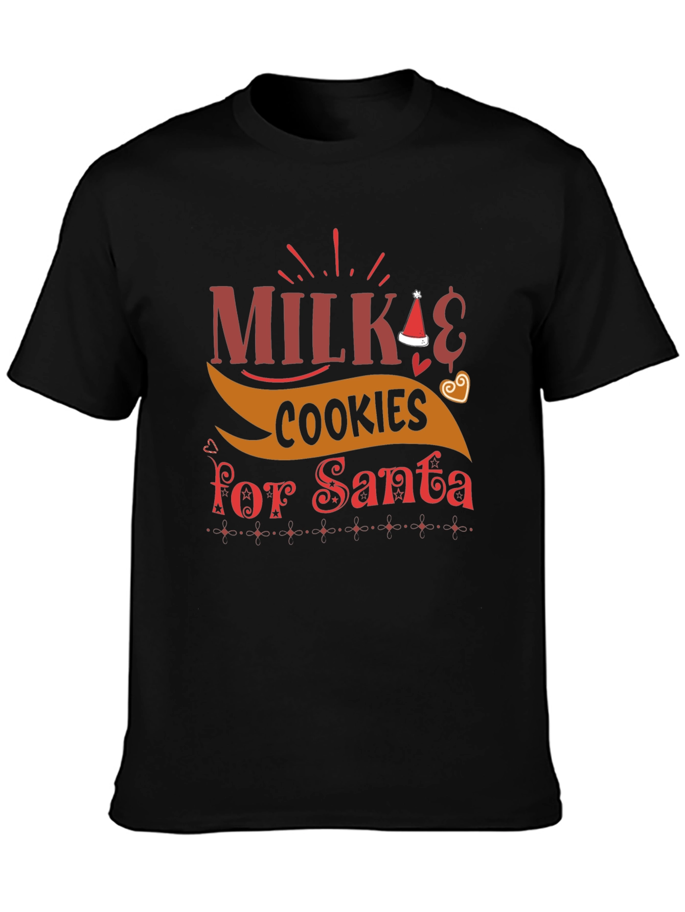Milk & Cookies for Santa Christmas T-Shirt