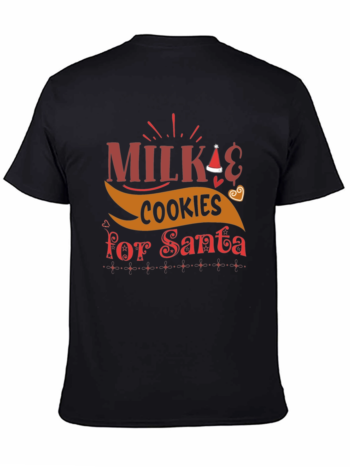 Milk & Cookies for Santa Christmas T-Shirt