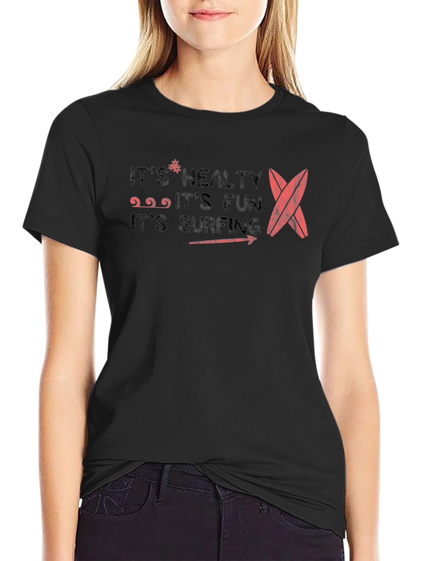 Its Healthy Fun Surfing T-Shirt