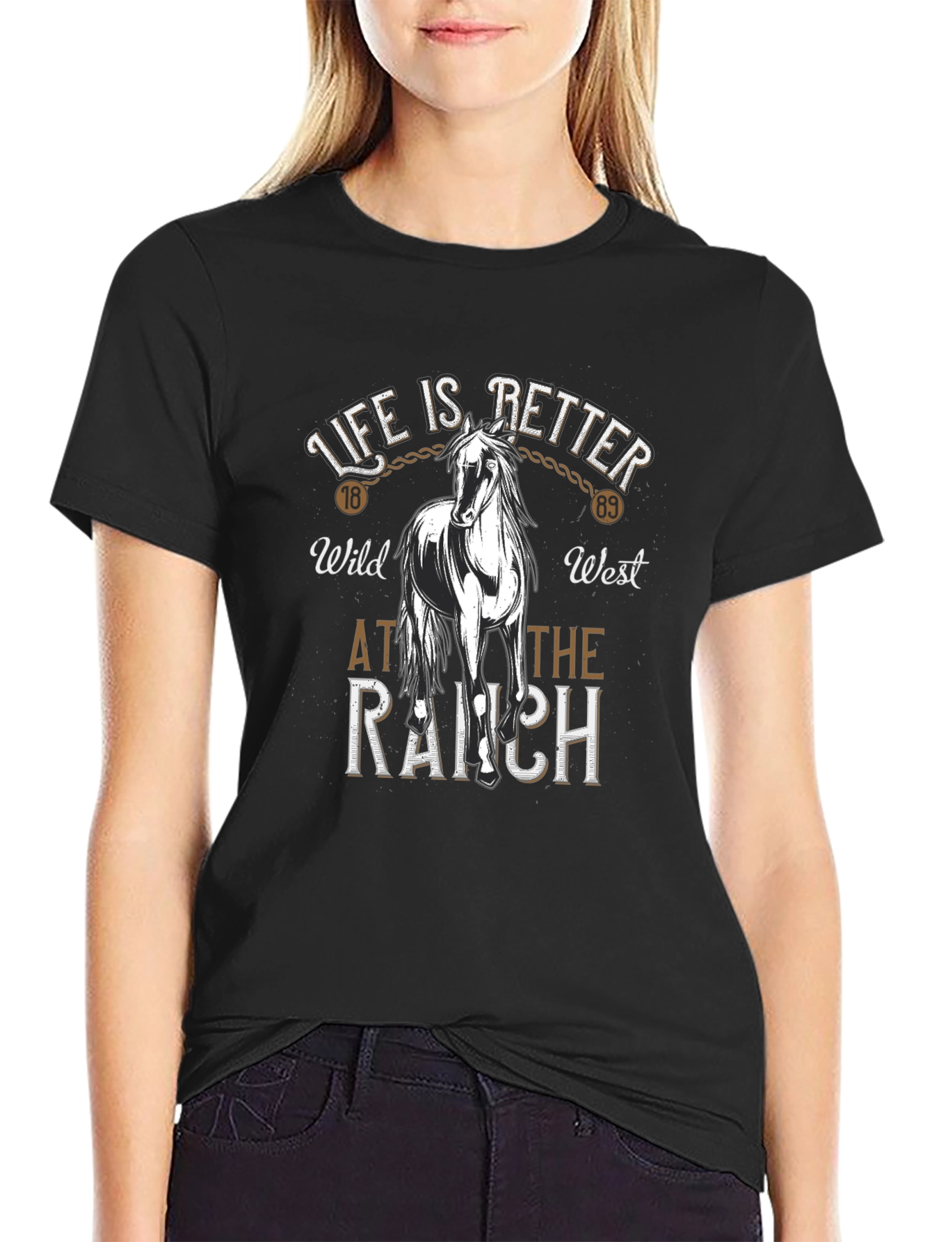 Life is Better at the Ranch Black T-Shirt