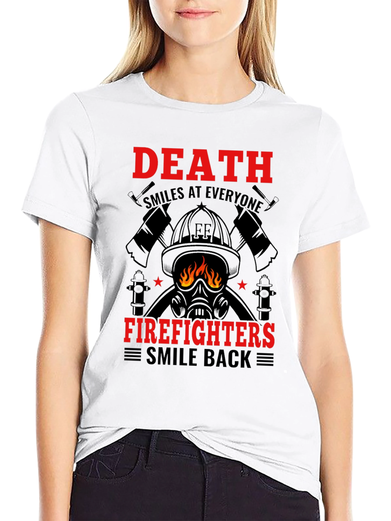 Firefighter Graphic T-Shirt - Death Smiles Tee