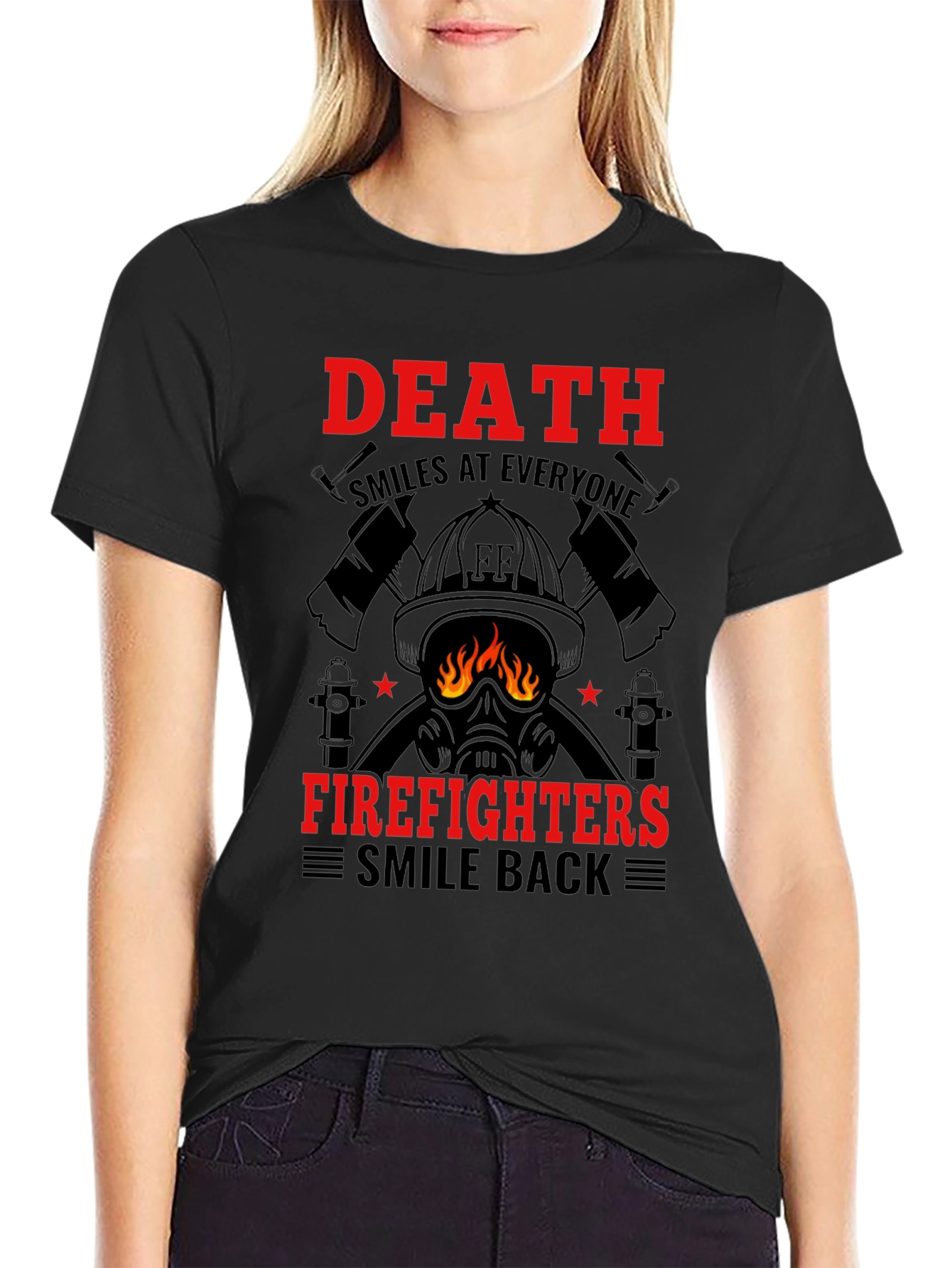 Firefighter Graphic T-Shirt - Death Smiles Tee