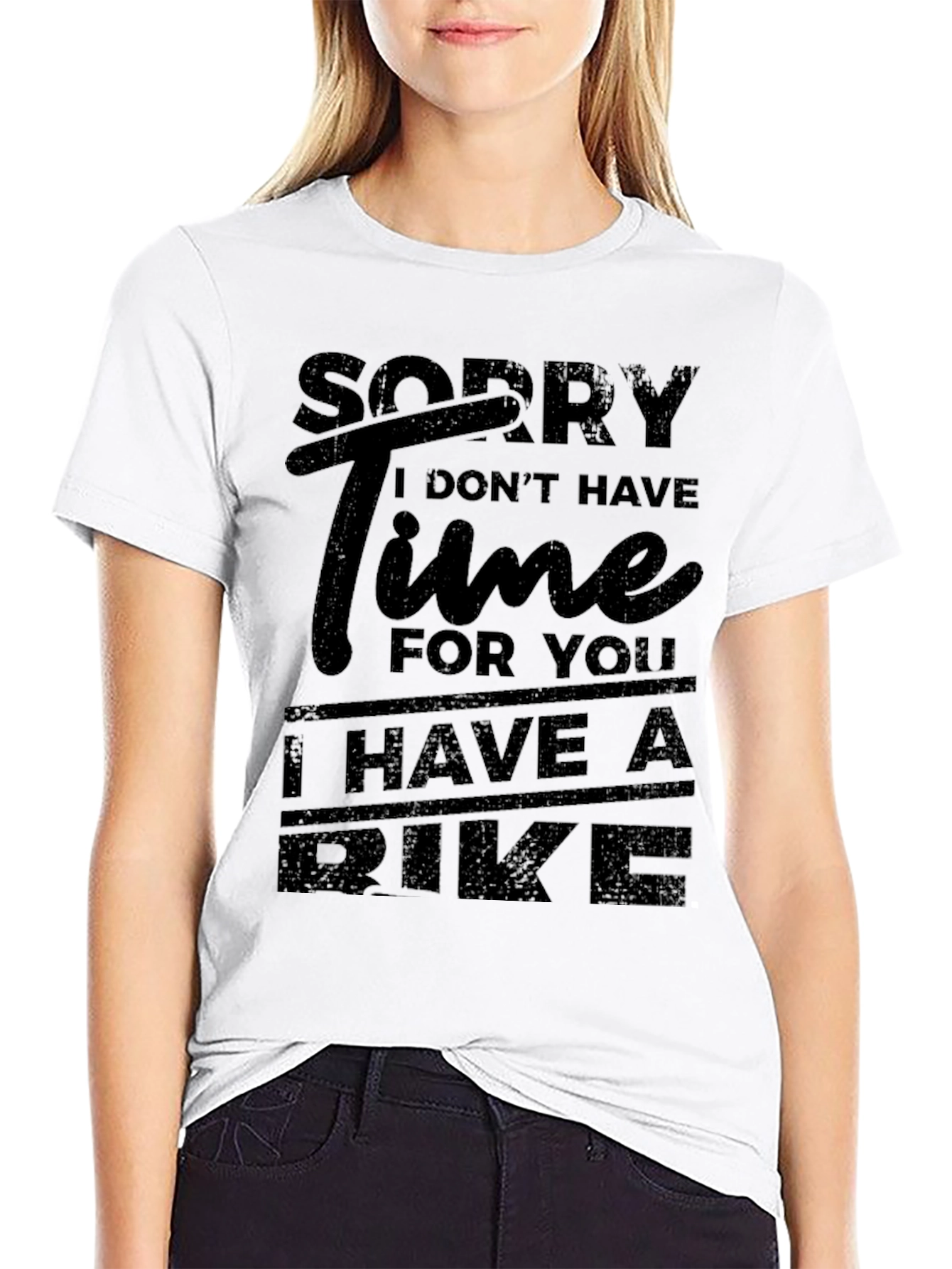 Sorry I Dont Have Time Bike T-Shirt