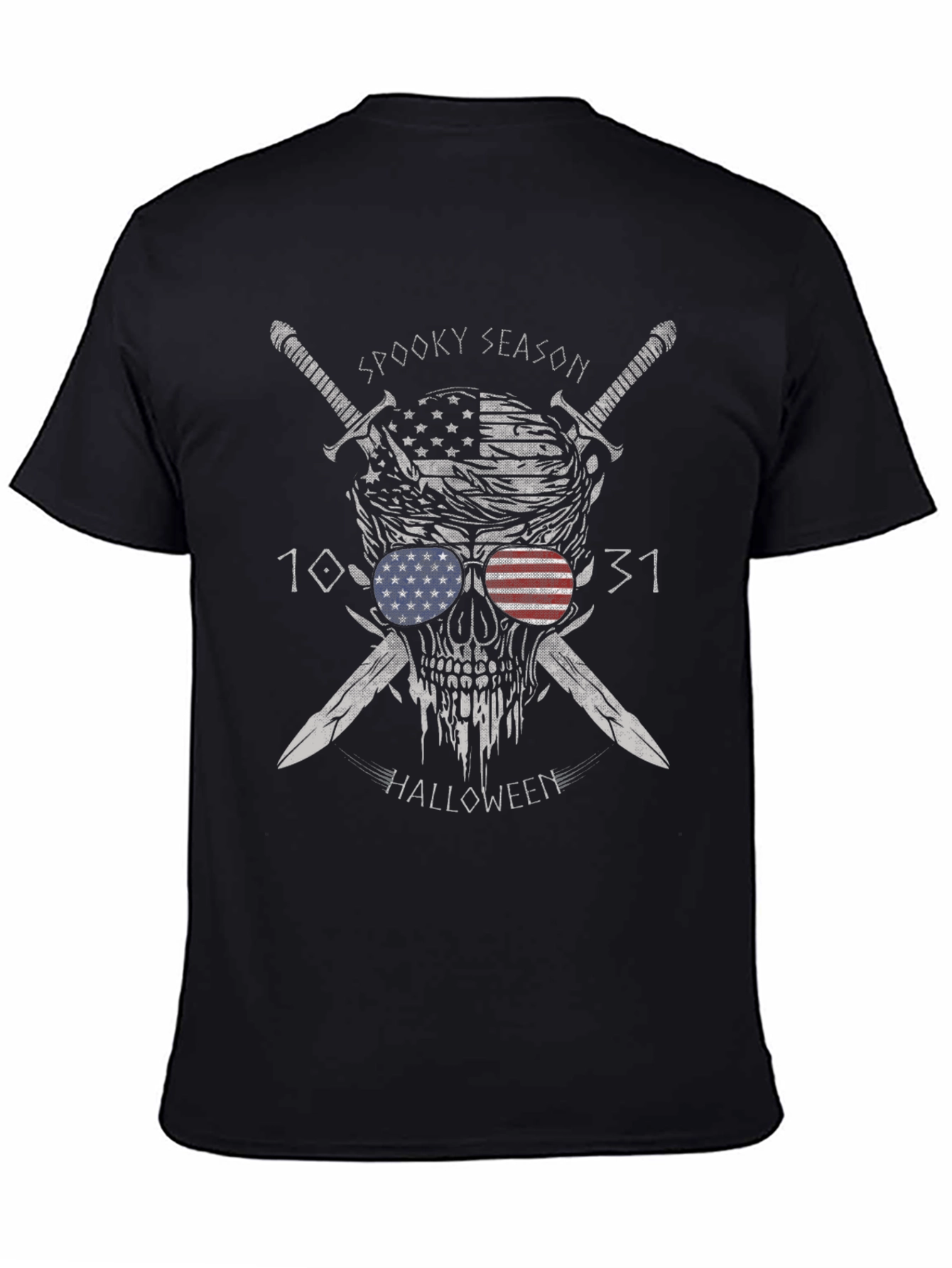 Spooky Season Halloween Skull Graphic Tee