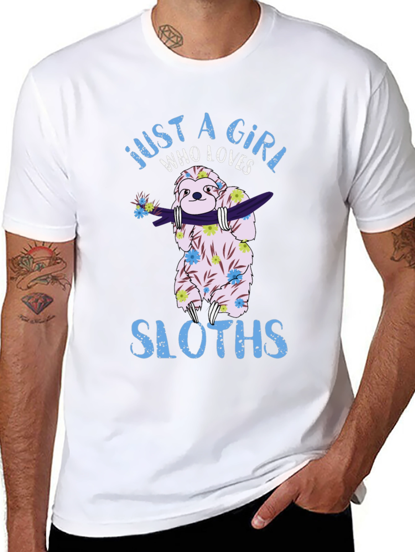 Just A Girl Who Loves Sloths T-Shirt