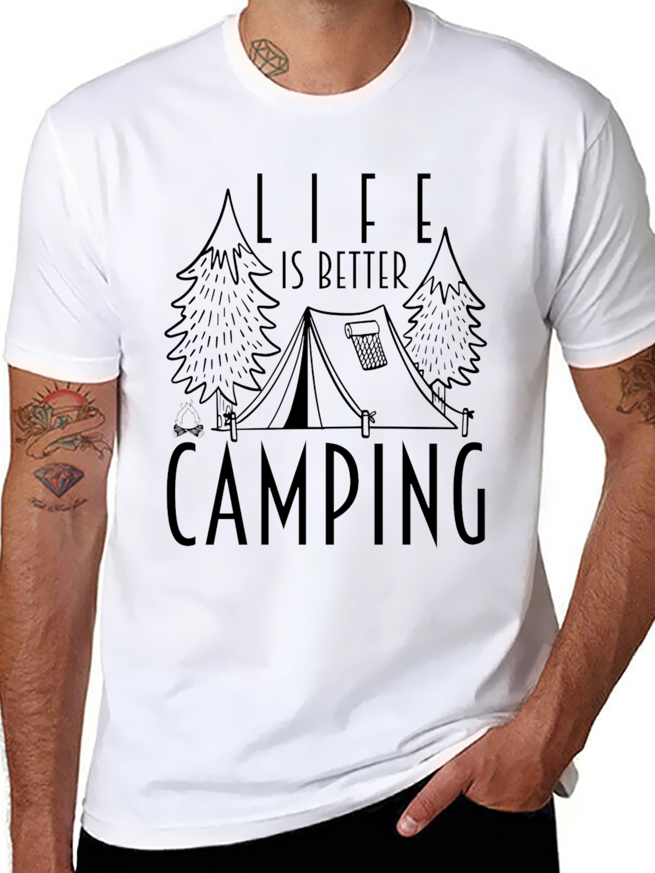 Life is Better Camping T-Shirt - Nature Tee