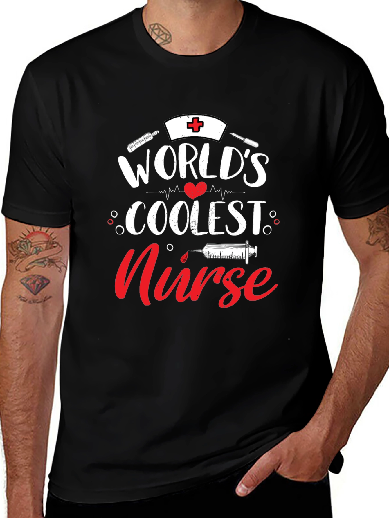 Worlds Coolest Nurse T-Shirt - Black