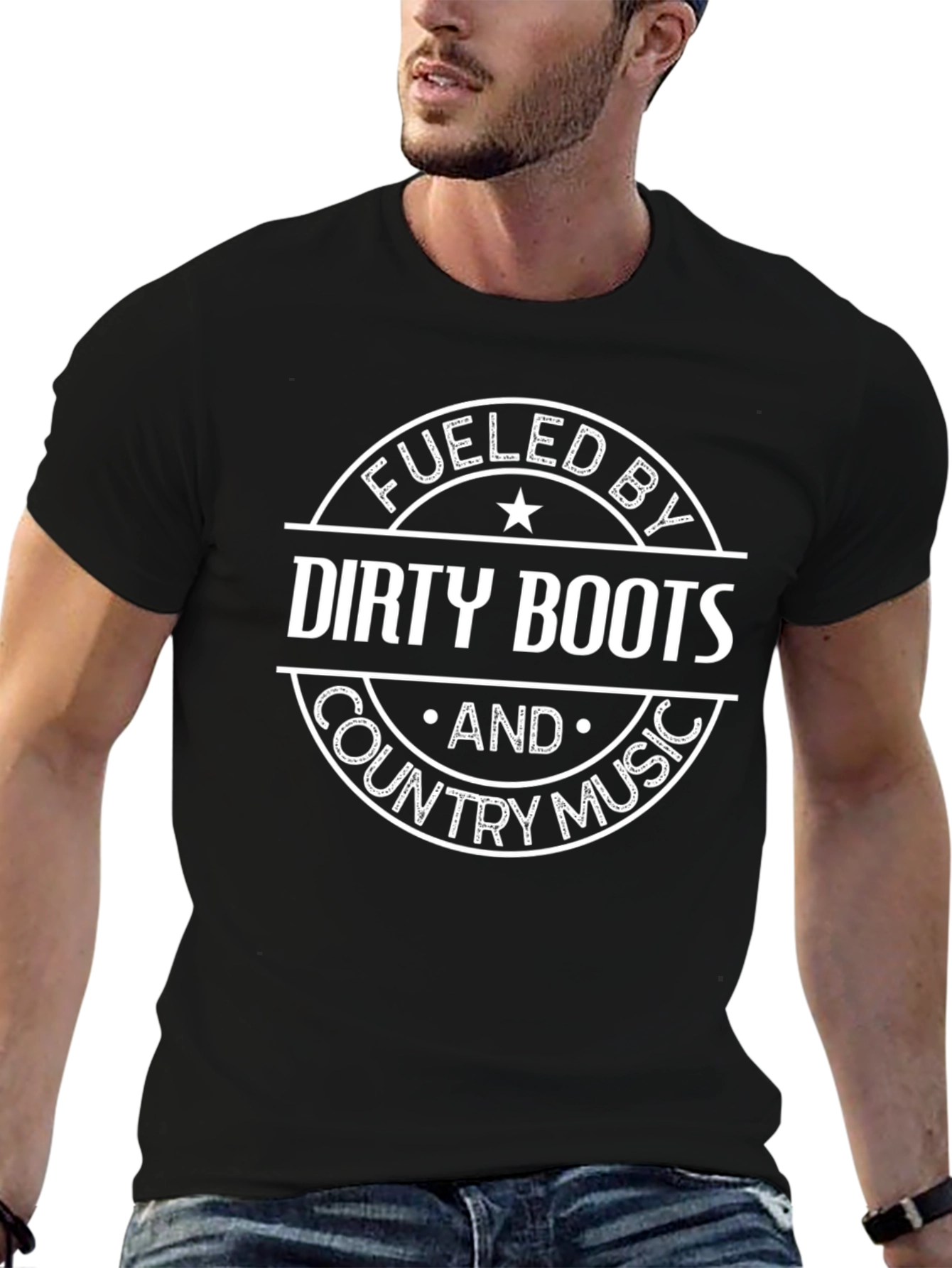 Fueled By Dirty Boots & Country Music Graphic Tee