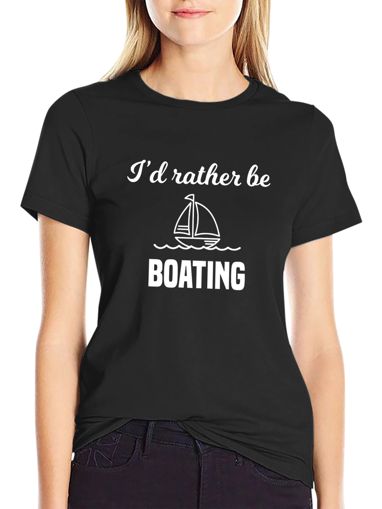 Boating Enthusiast Black T-Shirt