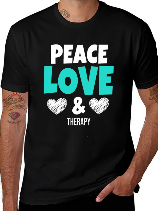 Peace Love Therapy Graphic T-Shirt