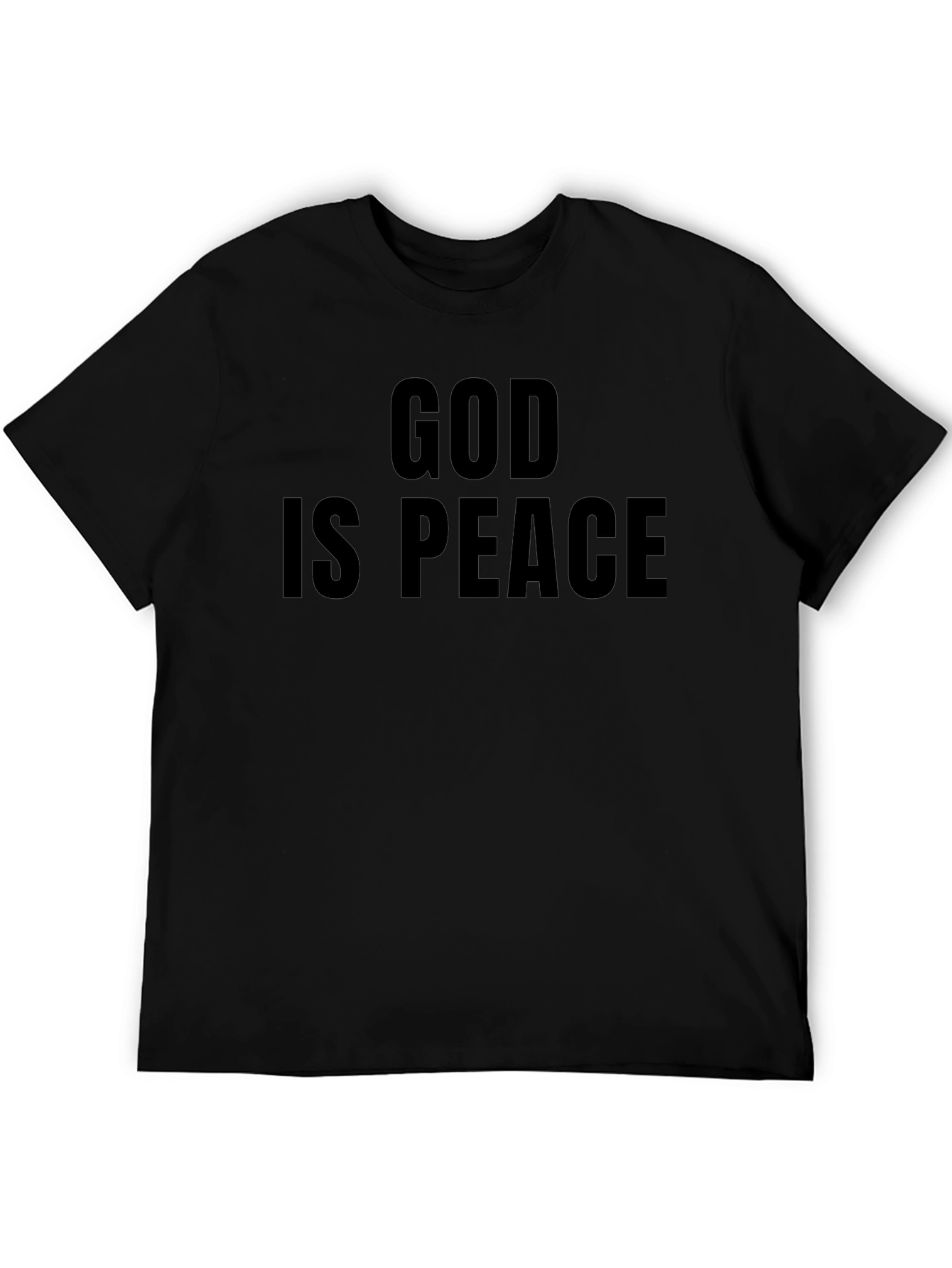 God is Peace Graphic Tee - Black T-Shirt