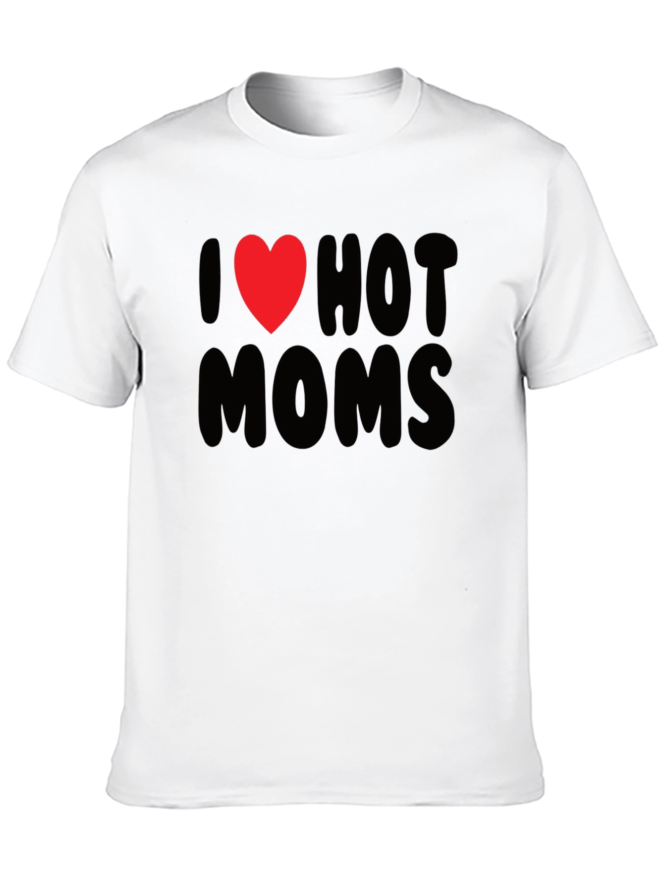 I Heart Hot Moms Graphic Tee - Black T-Shirt