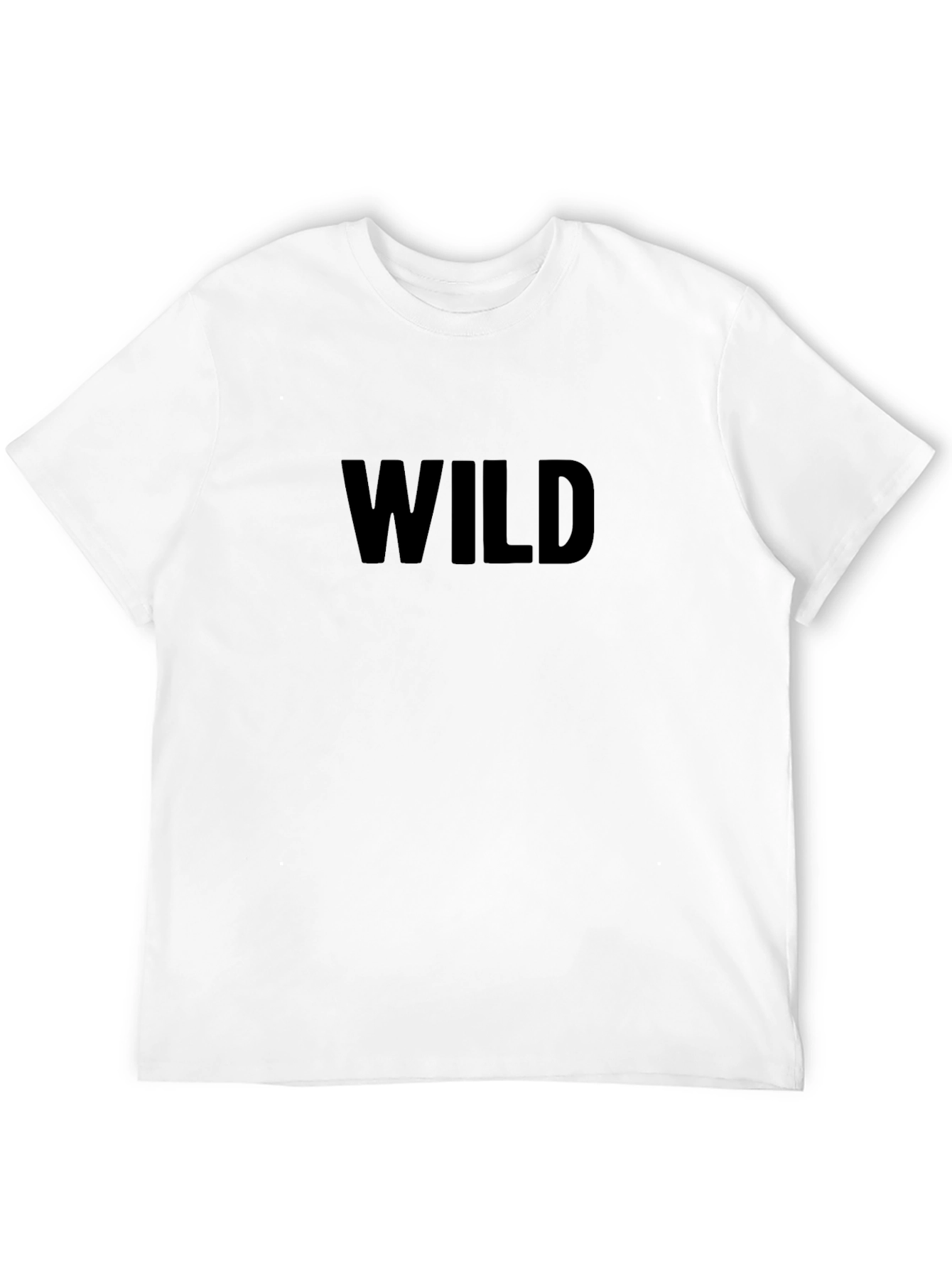 Wild Graphic Tee - Bold Black T-Shirt