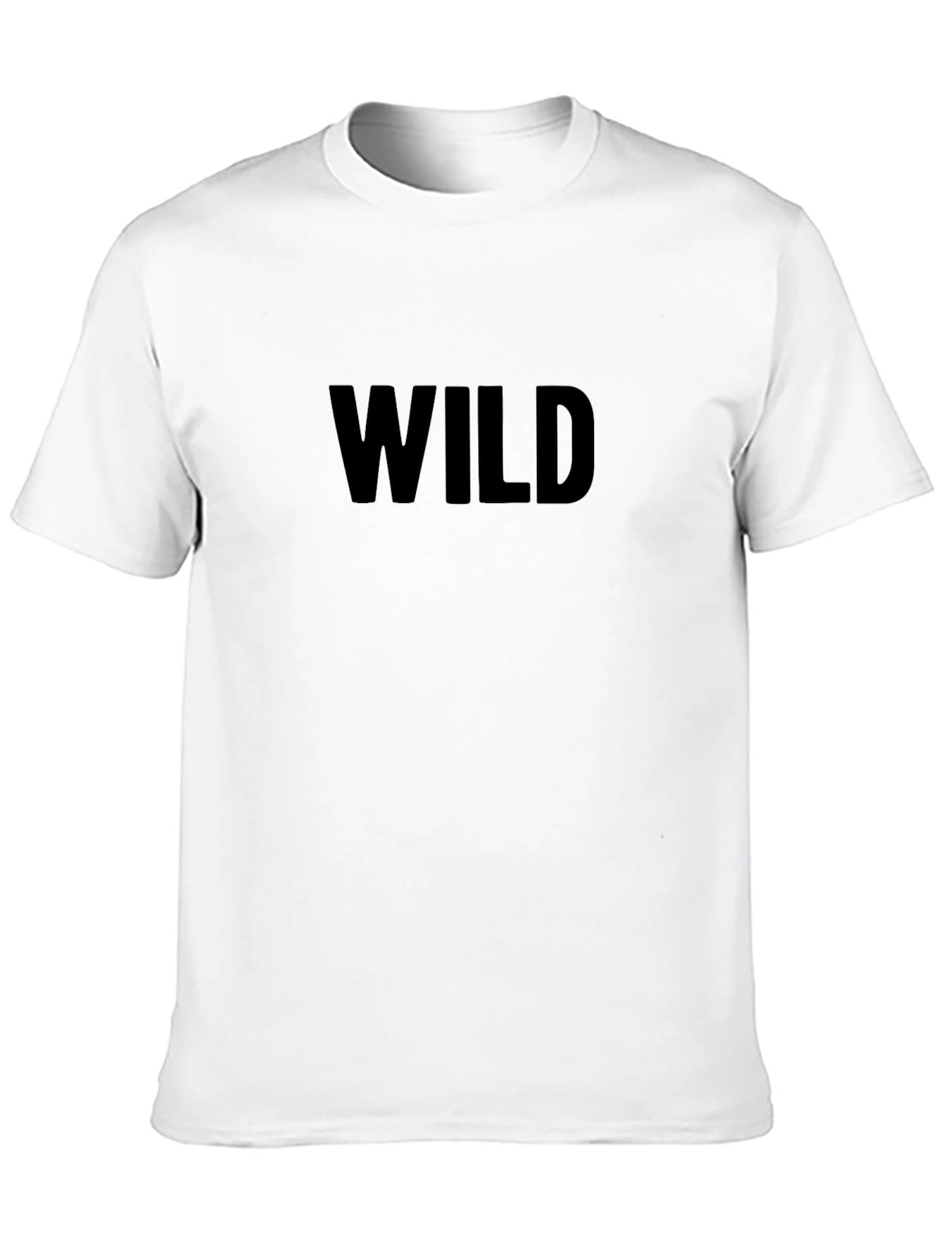 Wild Graphic Tee - Bold Black T-Shirt