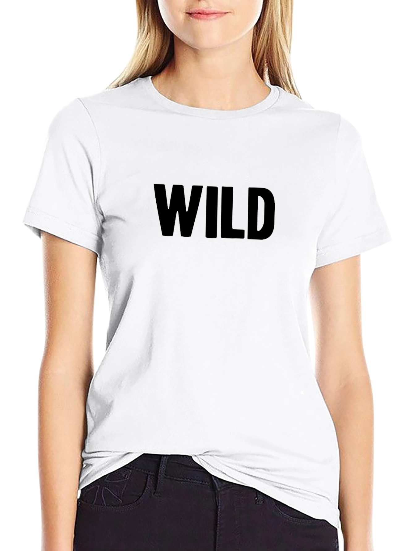 Wild Graphic Tee - Bold Black T-Shirt