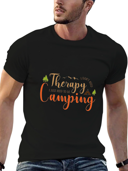 Therapy Camping Black T-Shirt