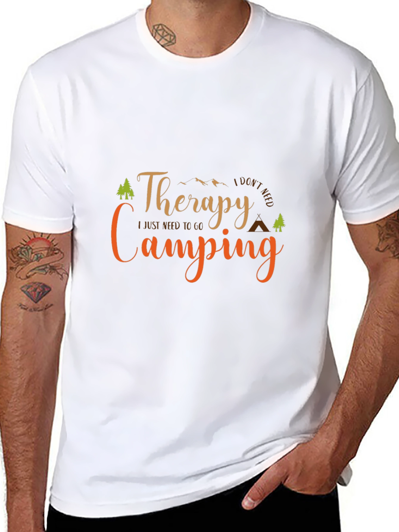 Therapy Camping Black T-Shirt