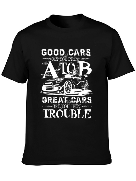 Good Cars/Great Cars Graphic Tee - Black