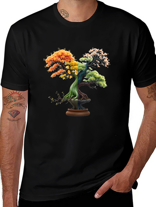 Four Seasons Bonsai Tree Graphic Tee
