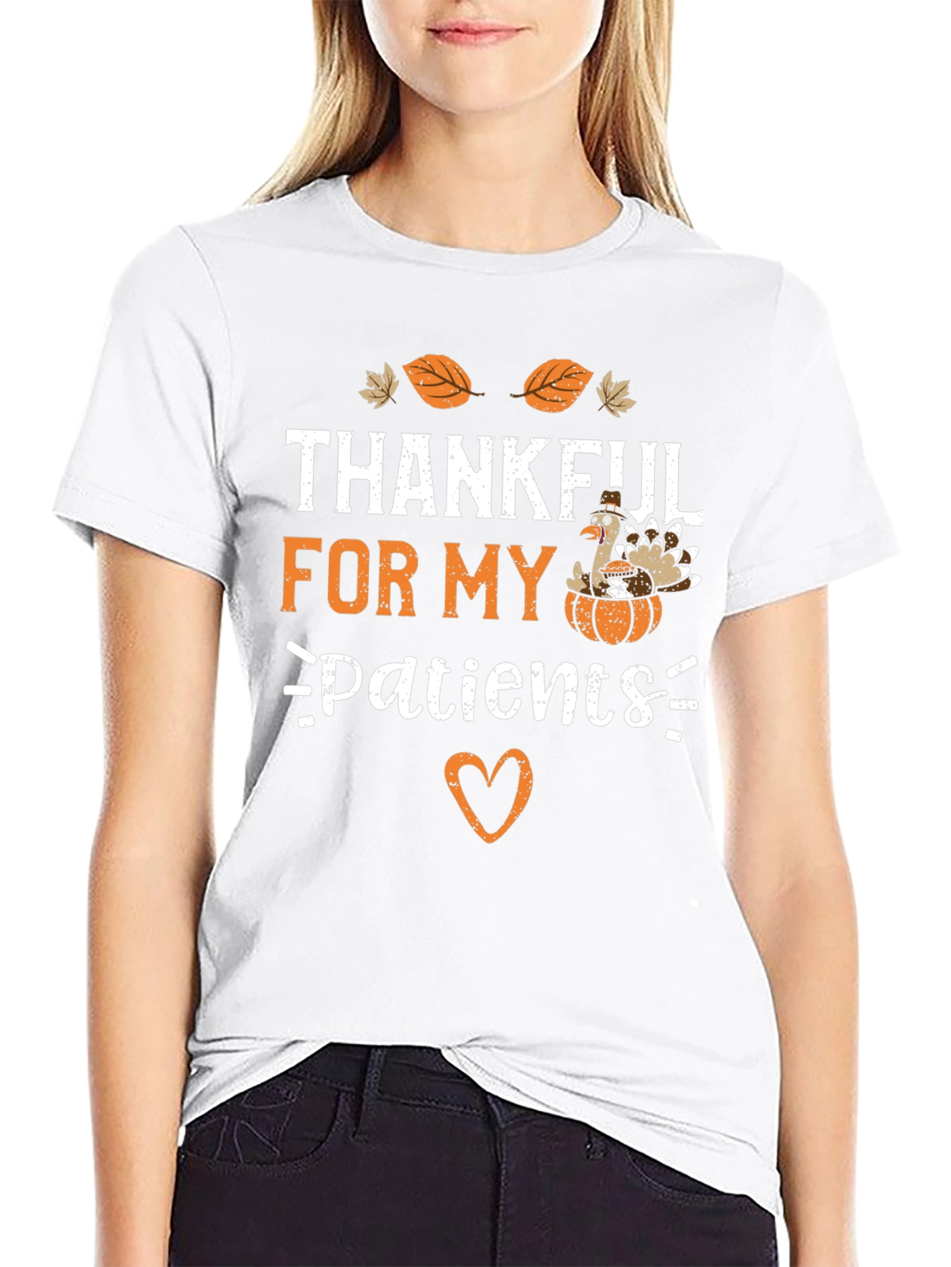 Thankful For My Patients Thanksgiving Turkey T-Shirt