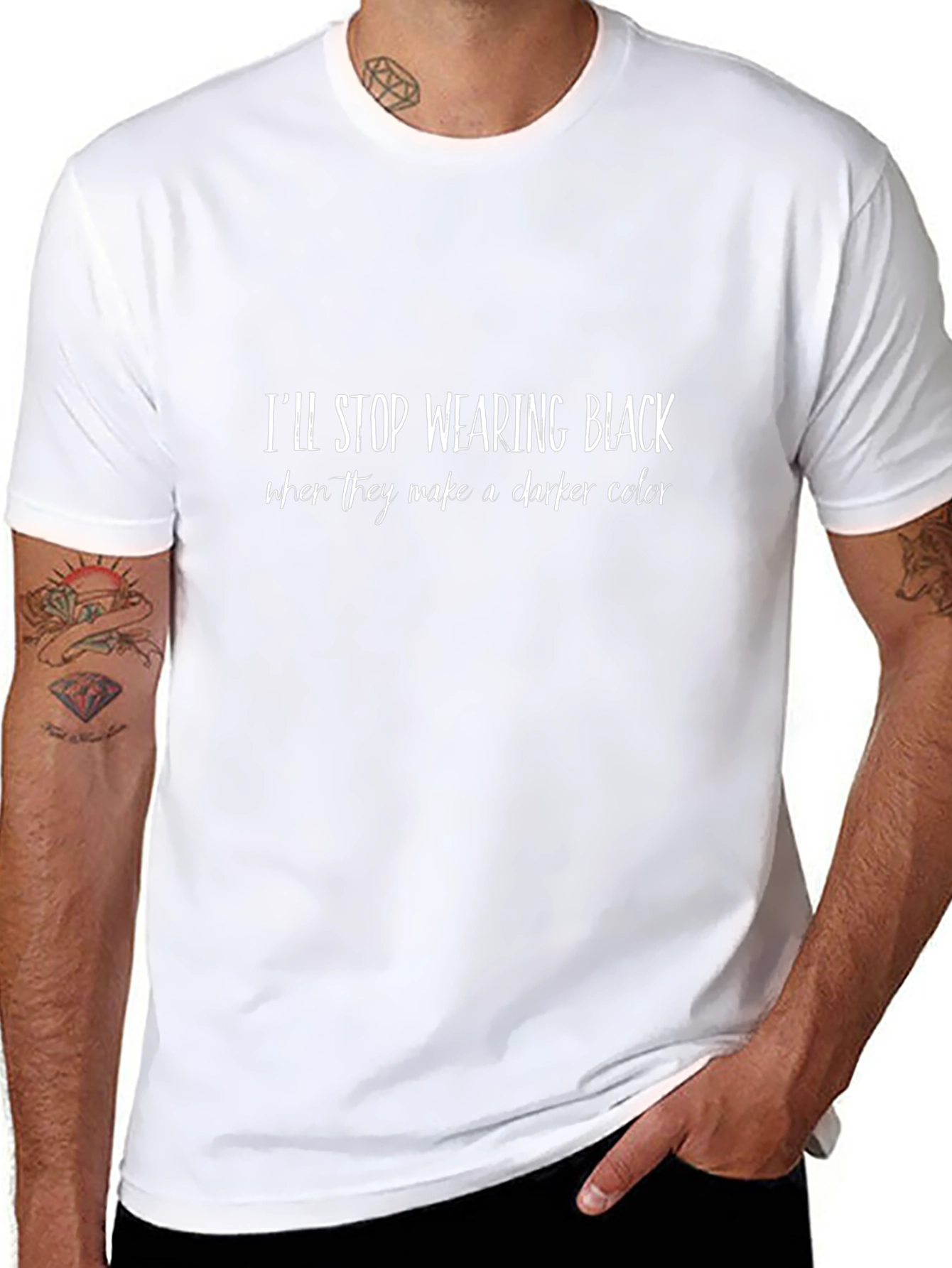 Ill Stop Wearing Black T-Shirt - Funny Slogan Tee
