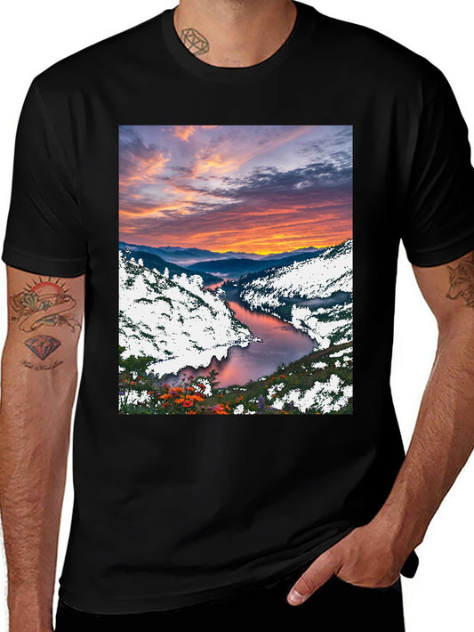 Scenic River Sunset T-Shirt