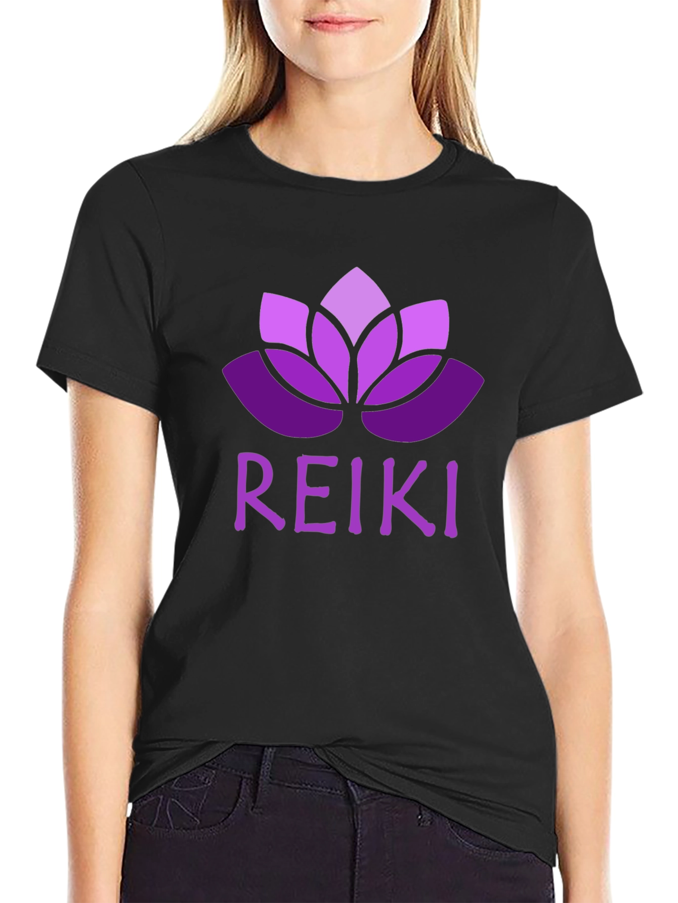 Reiki Lotus Flower T-Shirt Spiritual Energy Tee