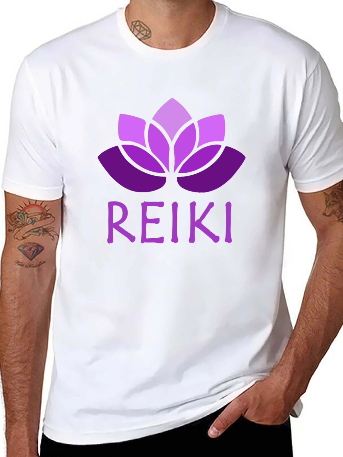 Reiki Lotus Flower T-Shirt Spiritual Energy Tee