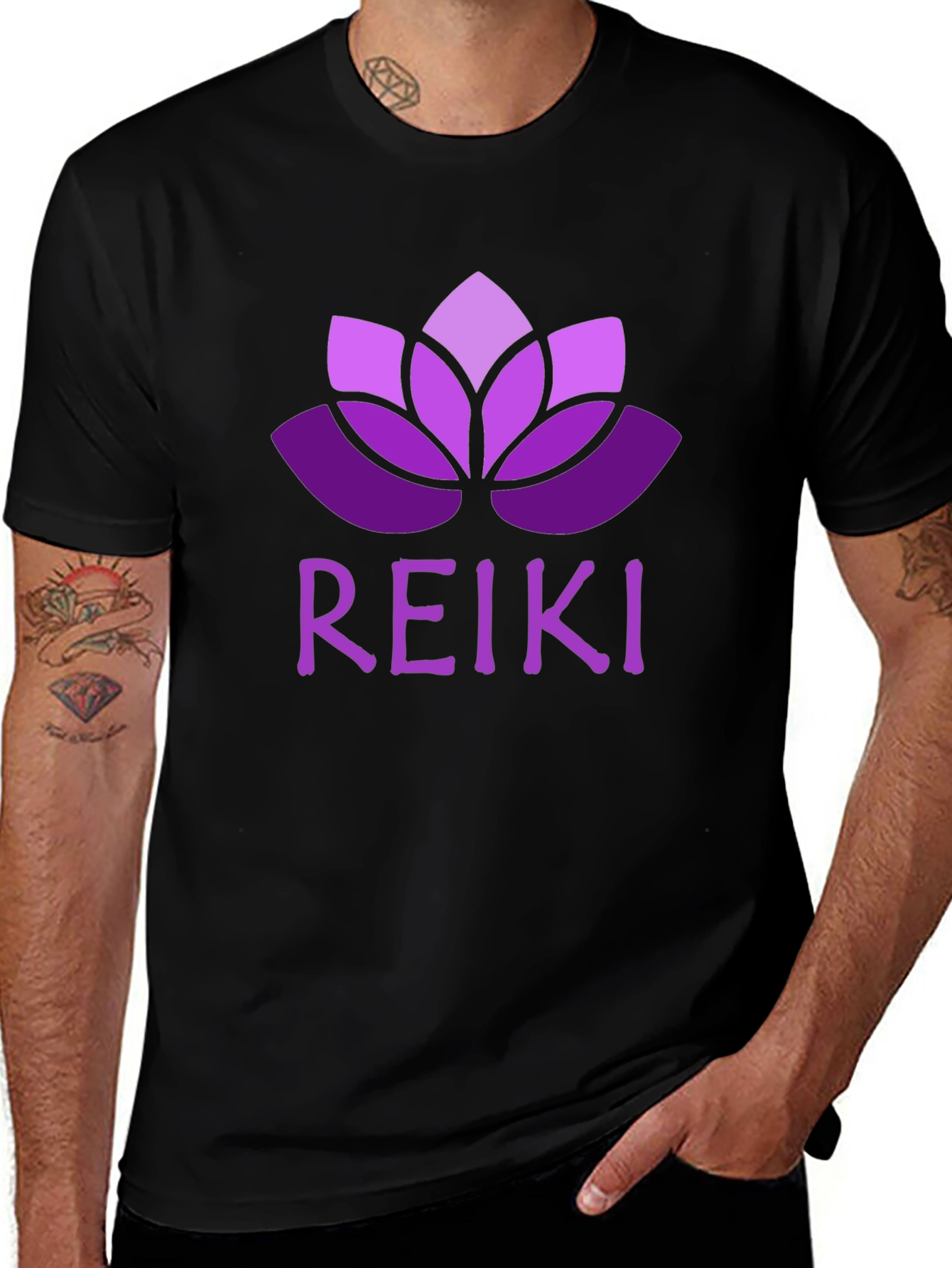 Reiki Lotus Flower T-Shirt Spiritual Energy Tee