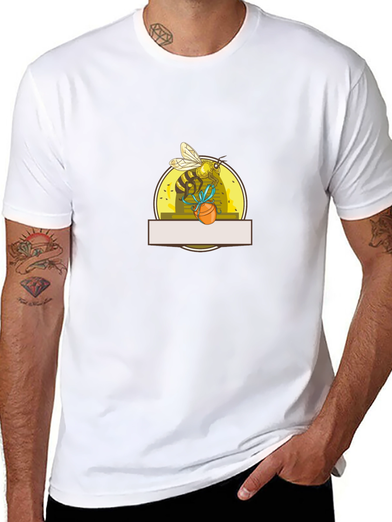 Bee Graphic T-Shirt - Black Stylish & Unique Design