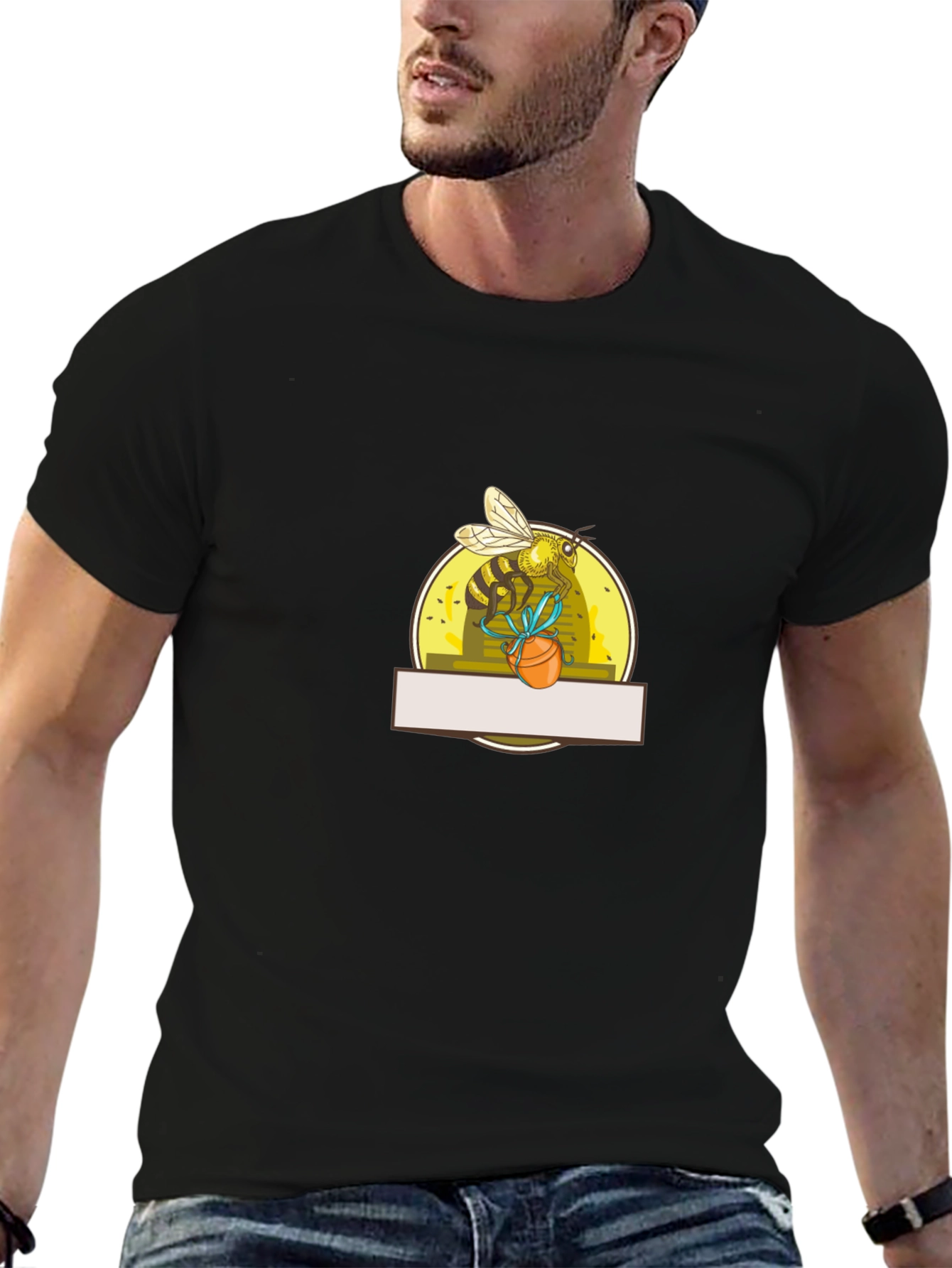 Bee Graphic T-Shirt - Black Stylish & Unique Design