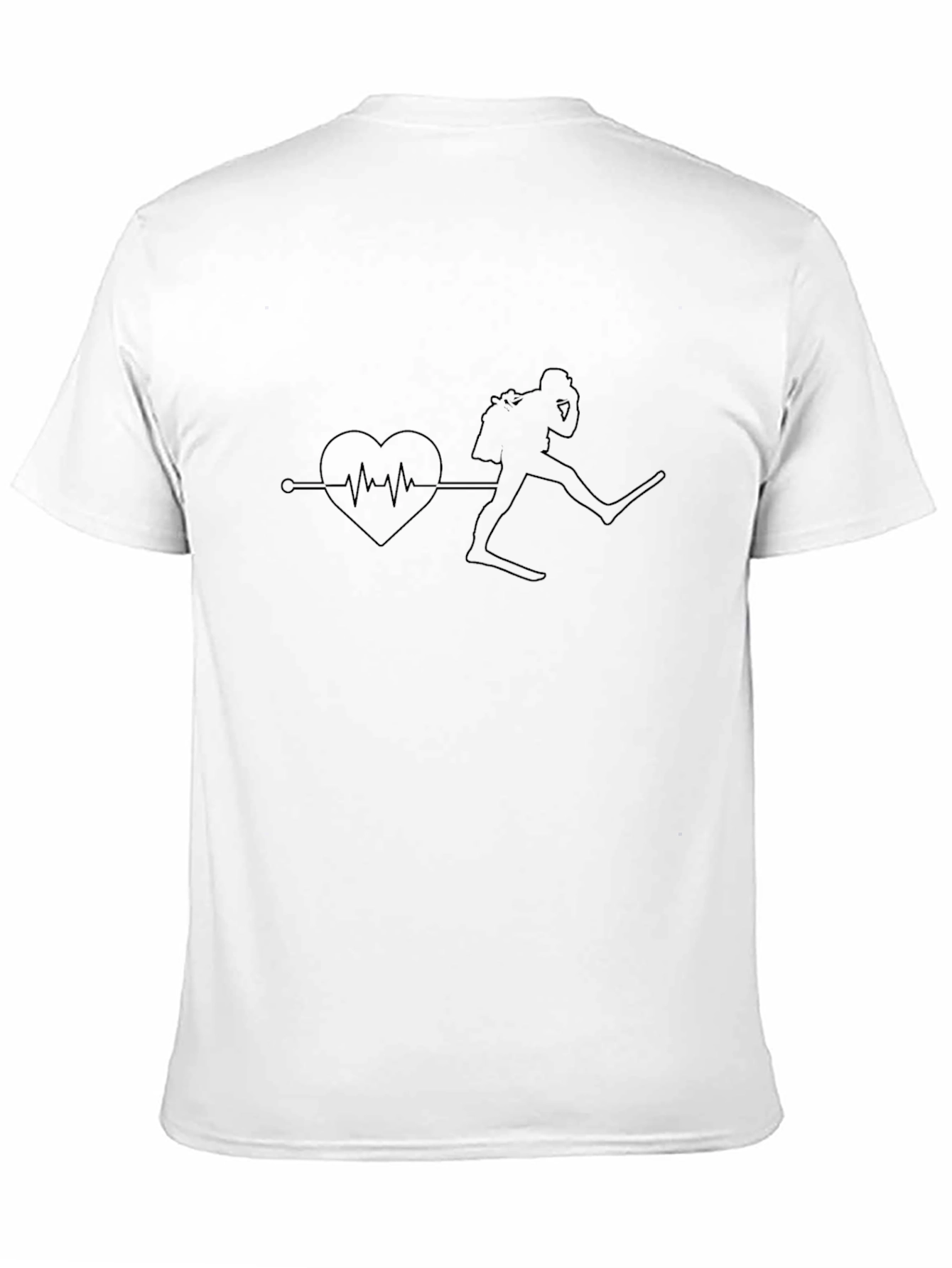 Heartbeat Diver Mens T-Shirt - Black