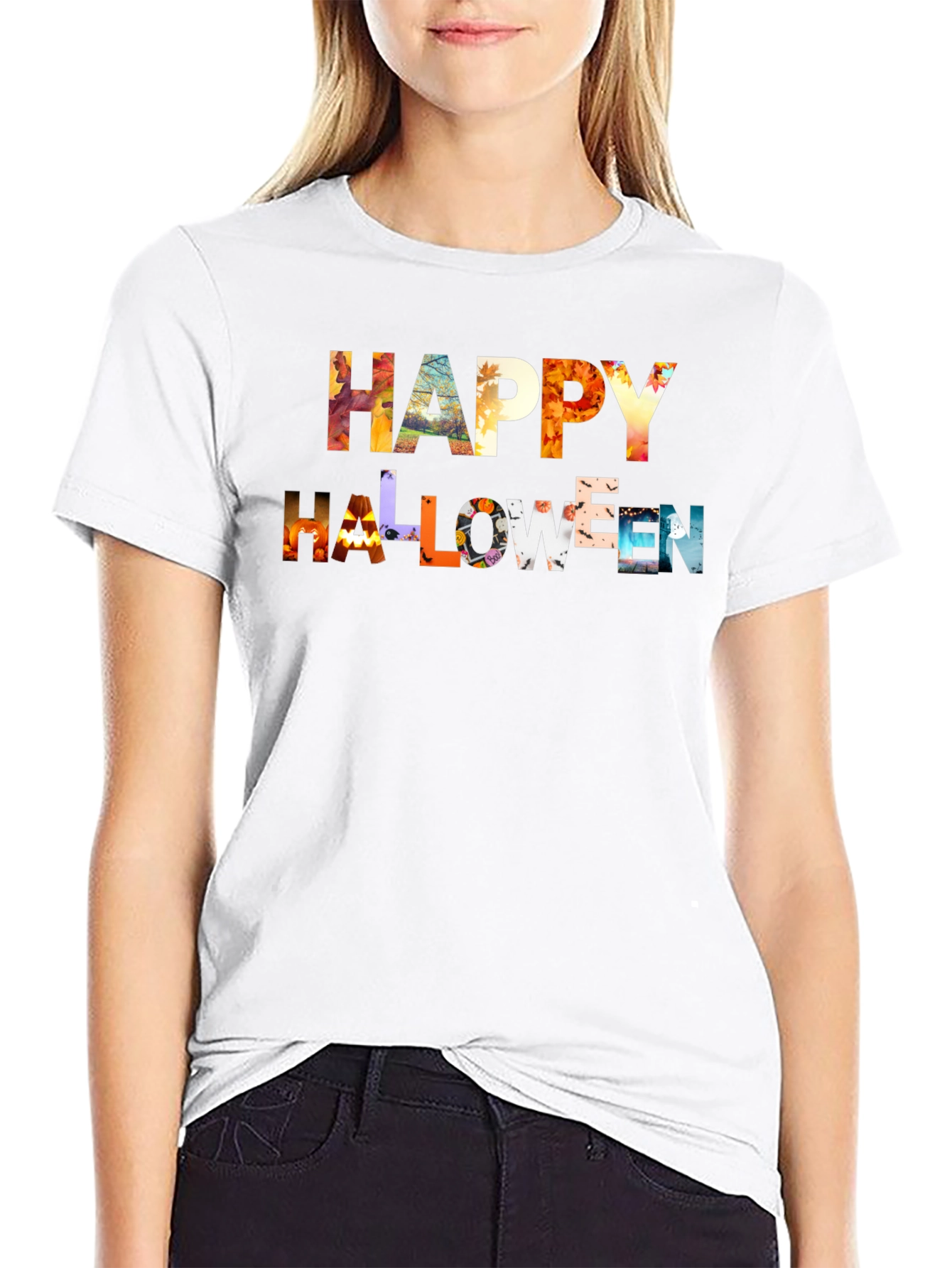 Happy Halloween Graphic Print Tee
