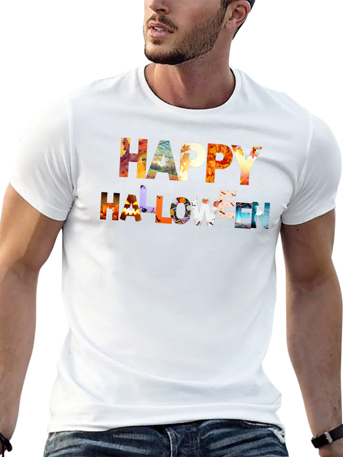Happy Halloween Graphic Print Tee