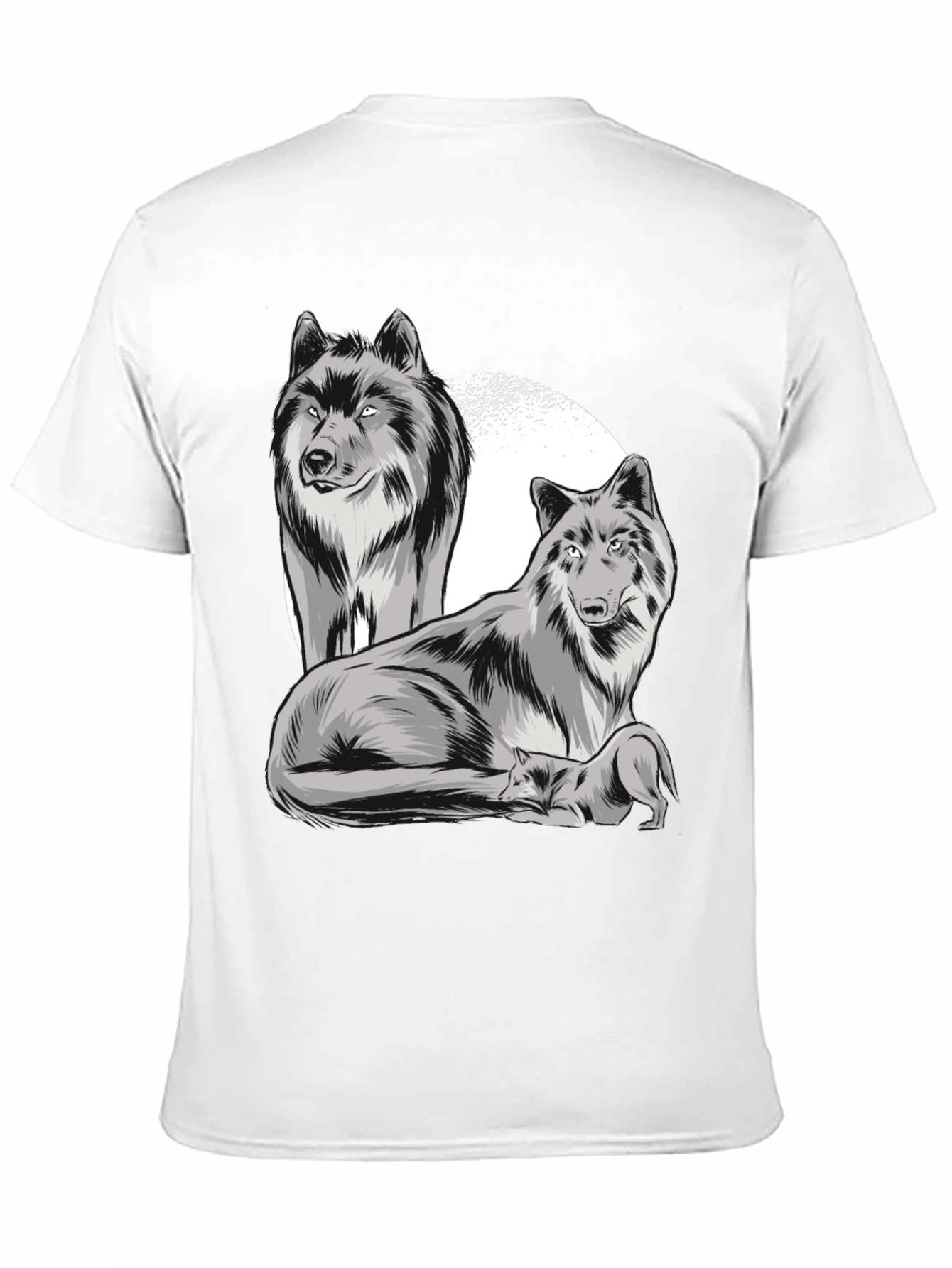 Wolf Pack Graphic Tee - Classic Black