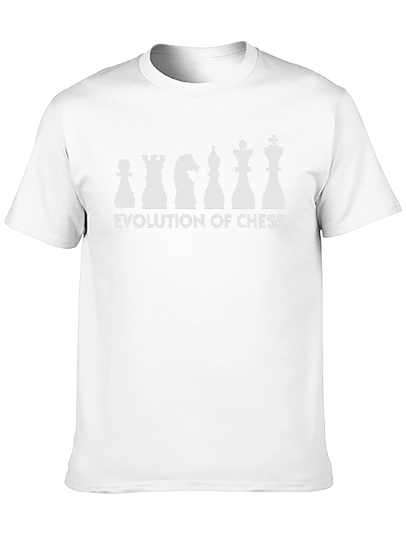 Evolution of Chess Graphic Tee - Black Cotton