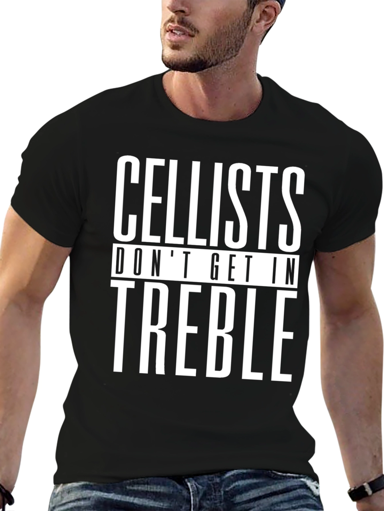 Cellists Dont Get In Treble Graphic Tee