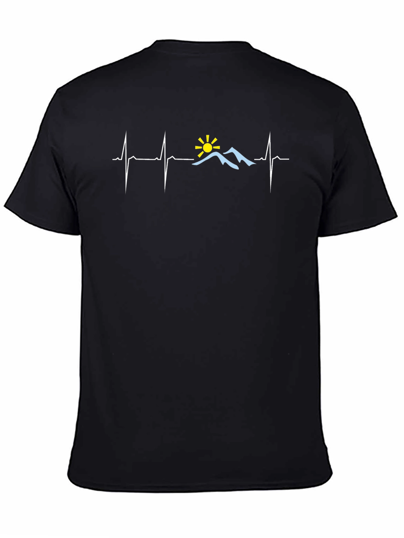 Mountain Heartbeat Graphic Tee - Black