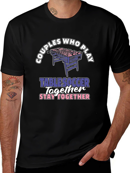 Couples Table Soccer T-Shirt