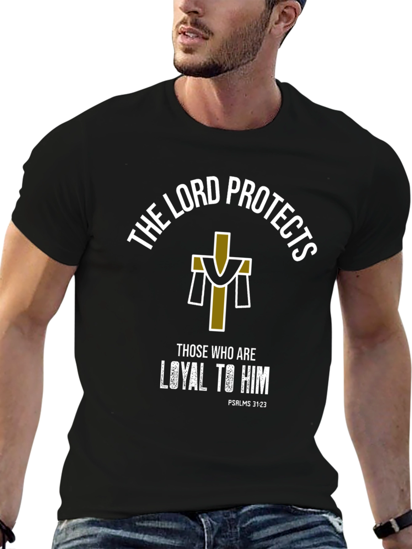 Faith-Inspired Tee: The Lord Protects Graphic T-Shirt